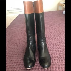 Women’s black/brown knee high Boots